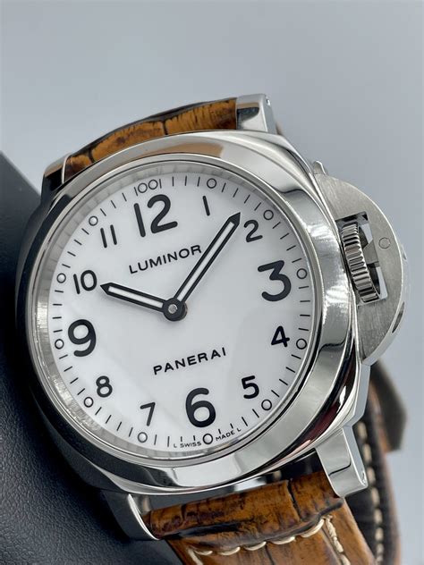 panerai radiomir white dial|panerai luminor marina white dial.